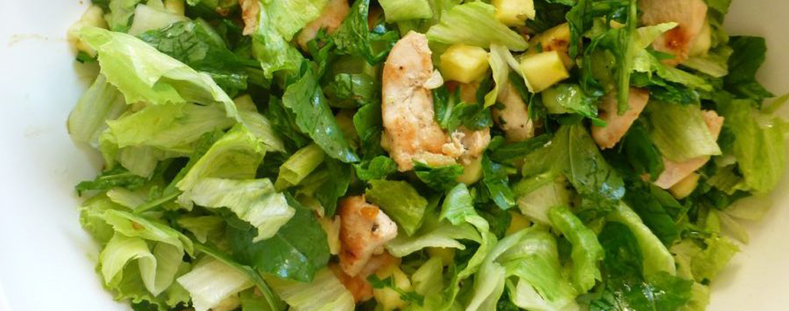 Ensalada de Pollo Rico con piña