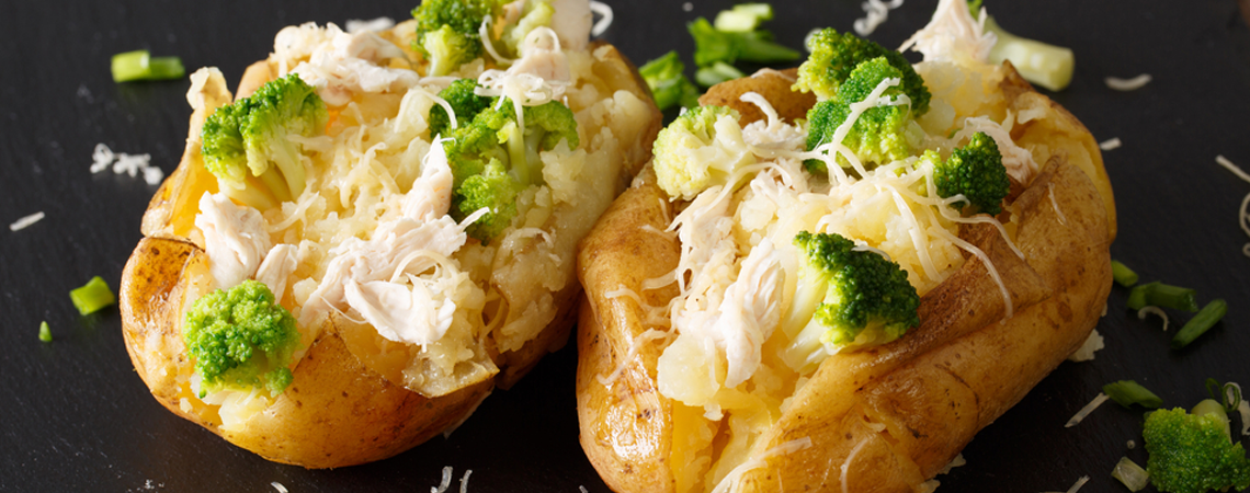 Papas rellenas de Pollo Rico