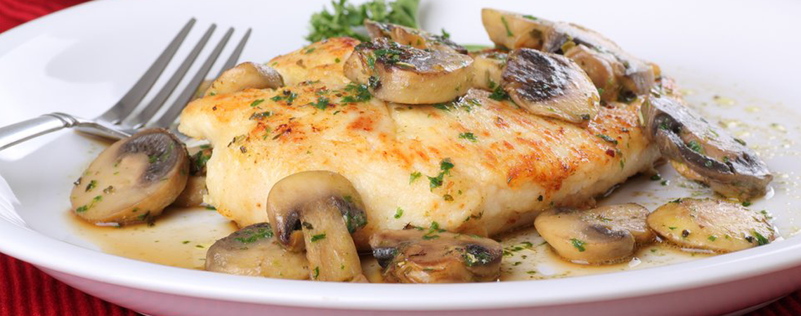 Pollo Rico con champiñones