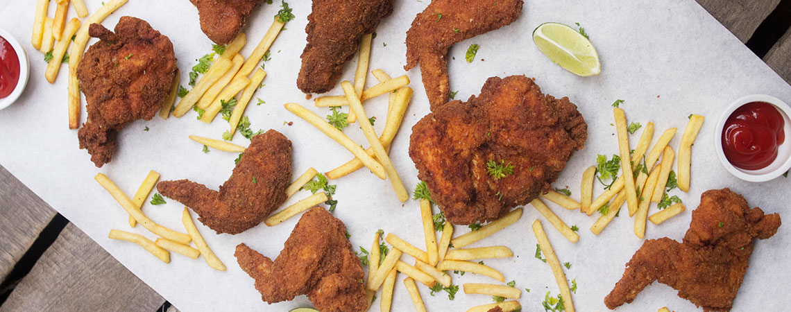 Pollo frito “riquísimo”